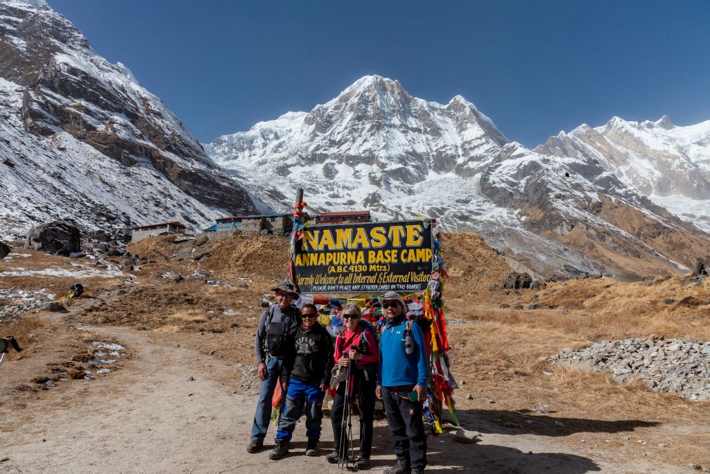 Arrivée au camp de base de l'Annapurna (dit ABC)